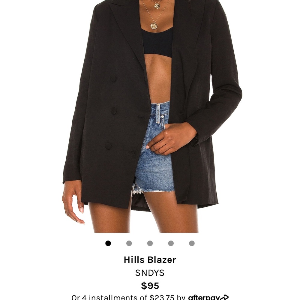 New with tags black SNDYS blazer never worn with tags